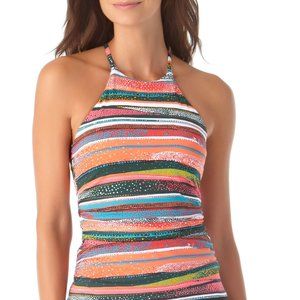 Anne Cole High Neck Tankini Swim Top